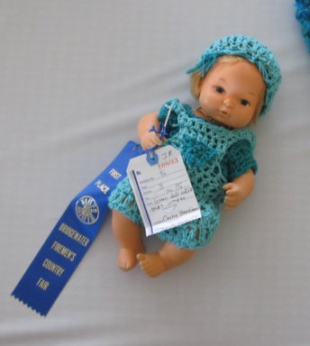 Mini~Dee takes home the Blue Ribbon from the Bridgewater Fair, Juniors Division, 2008