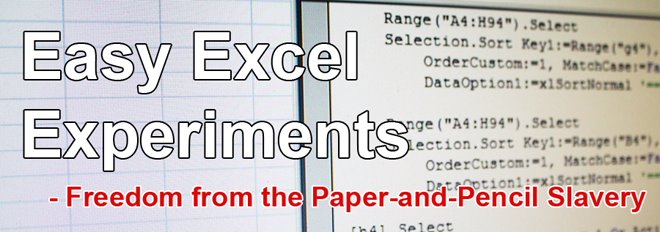 Easy Excel Experiments