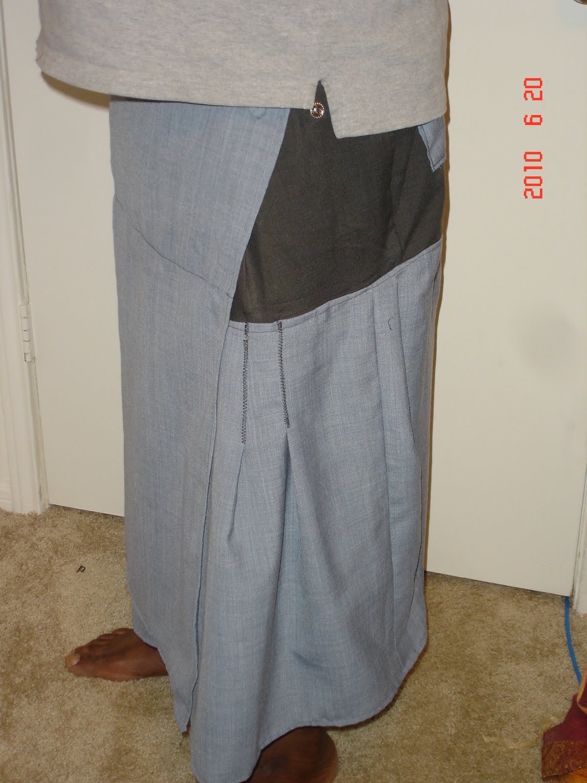 Live & Let Sew Islamic Clothing DIY Izar Completed