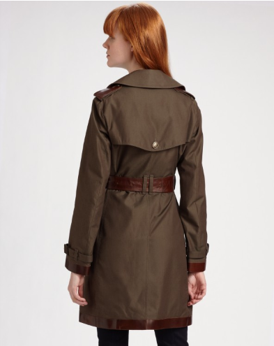 EMM (pronounced EdoubleM): Burberry Chalkwell Leather Trimmed Trench Coat