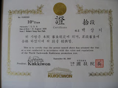 Dr. Paik's 10th Dan Certificate