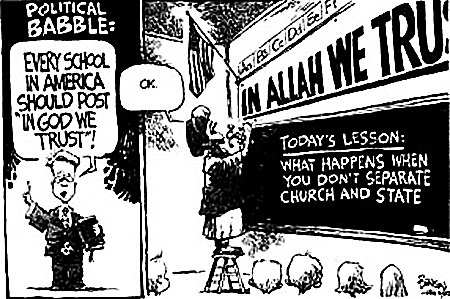 no religion in schools