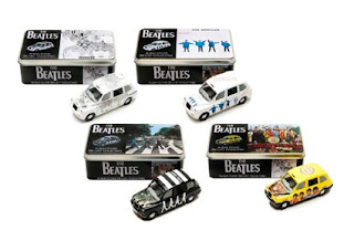 THE BEATLES COLLECTORS EDITION DIE-CAST TAXI IN ALBUM COVER TIN SET