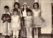 Anne & Margot Frank with friends