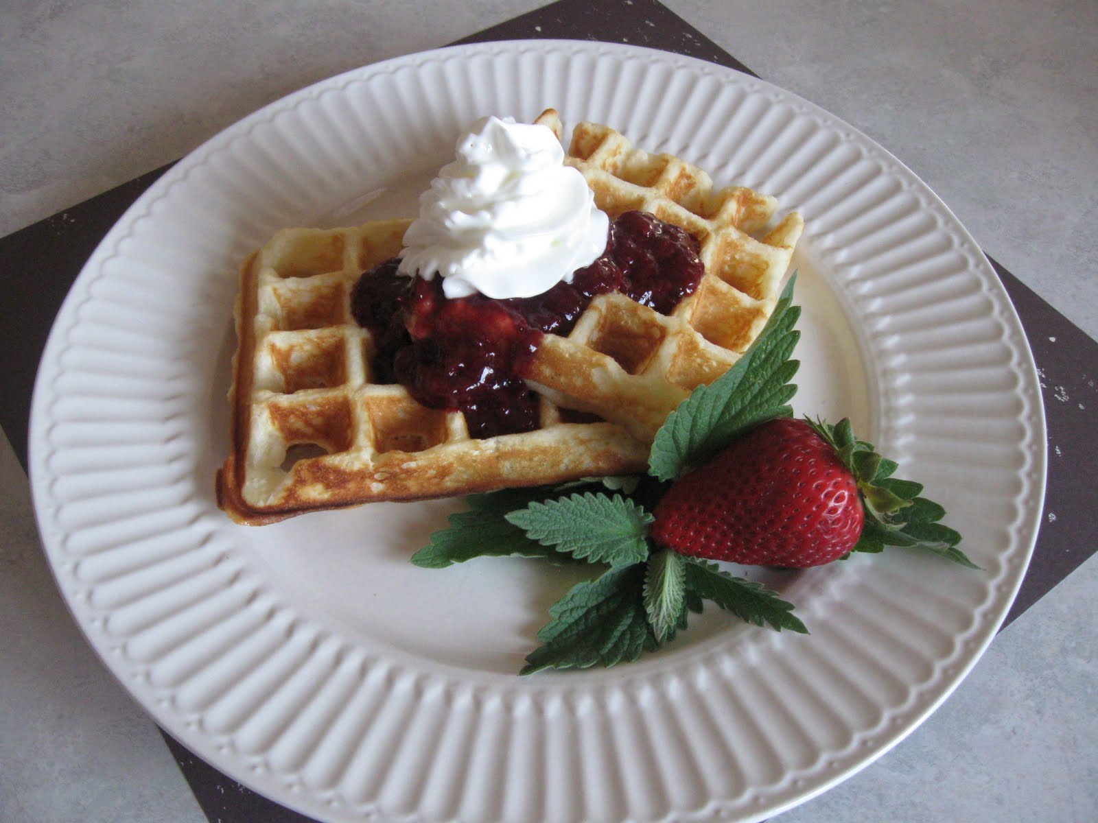 The Marriage of Ingredients Chera's Sour Cream Belgian Waffles