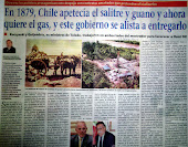 En 1879 Chile apetecía el salitre y guano, y ahora quiere el gas...