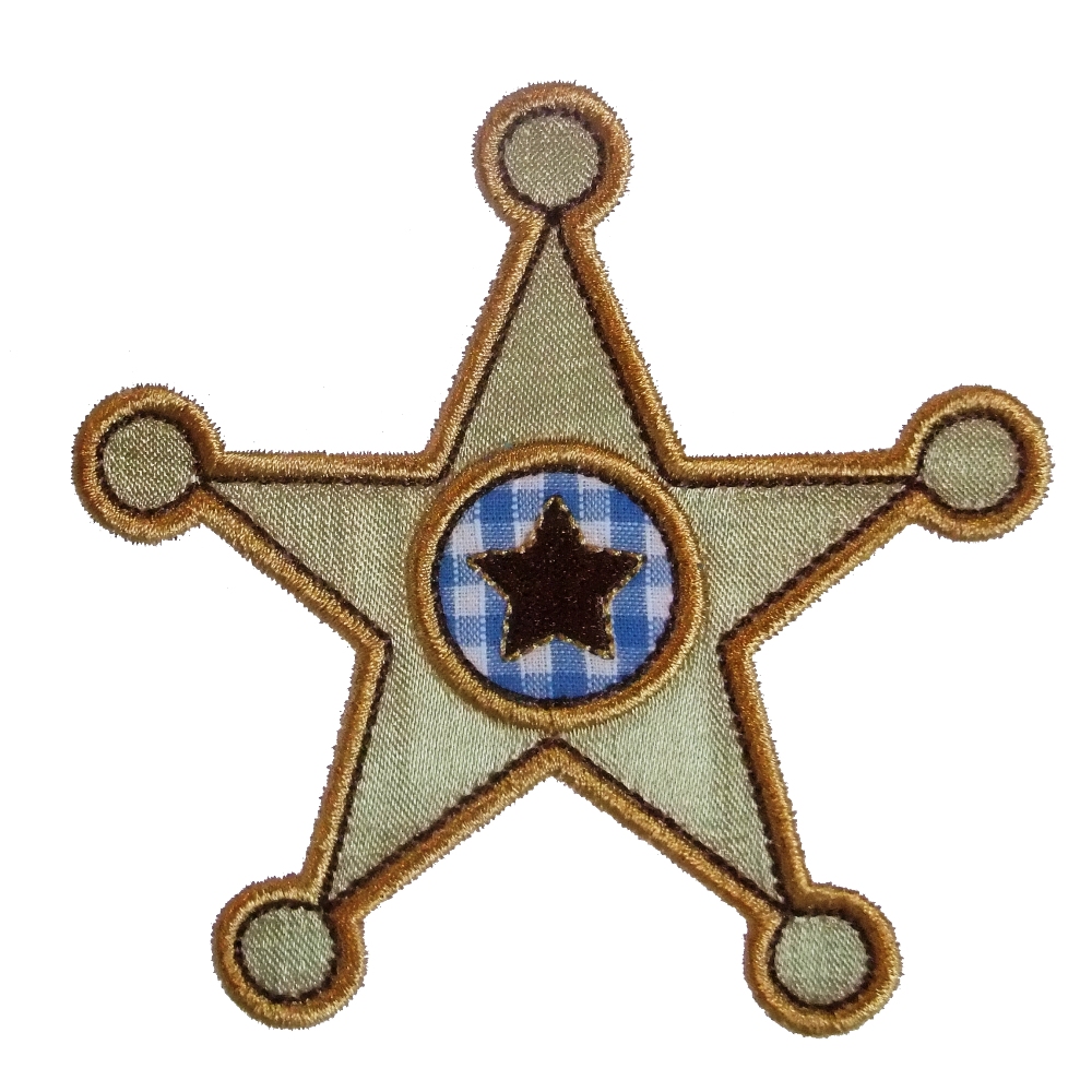 Big Dreams Embroidery SHERIFF BADGE Machine Embroidery Applique Design