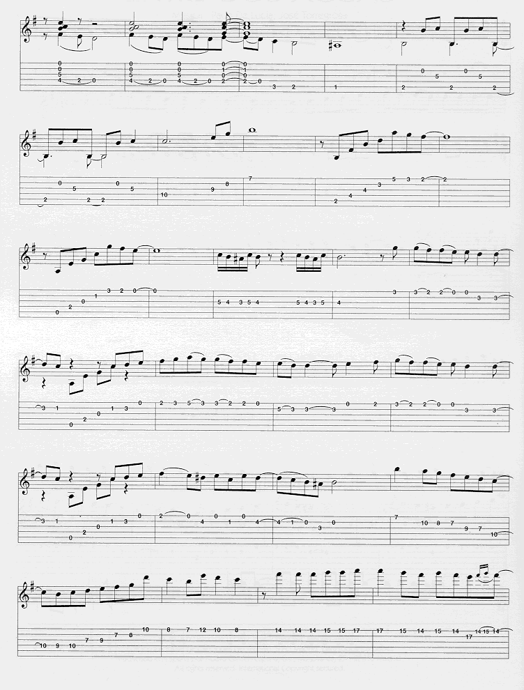 La Guitarra De Marcos Entre Dos Aguas Paco De Lucia Partitura