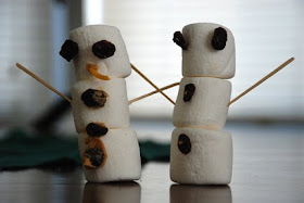 marshmallow snowmen