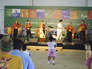 children dancing at folklife festival