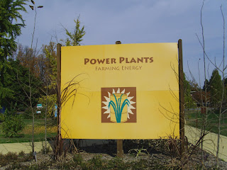 sign for Power Plants exhibit