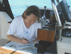 First Mate Sue at the nav table