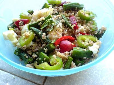 Cauliflower, Green Beans, Peppers and Quinoa Salad