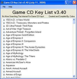Games Cd Kays (თამაშების სერიული ნომრები) Games Cd Kays (თამაშების სერიული ნომრები)