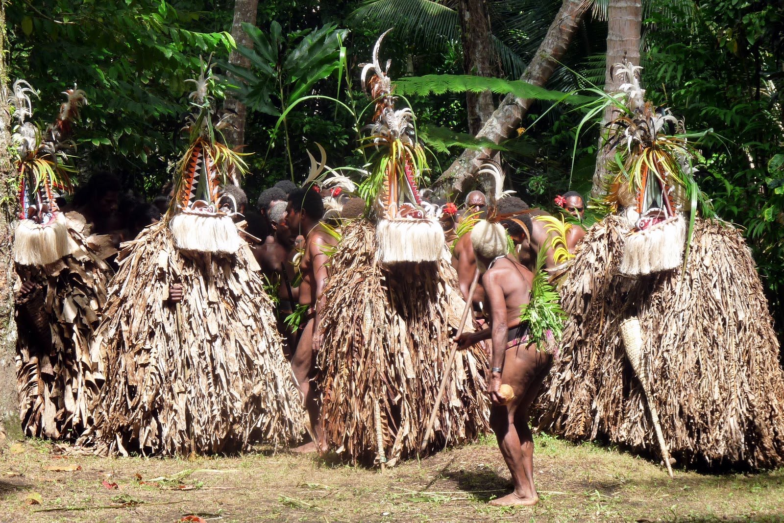 Cop Out's Big Adventures Rom masks and dancers