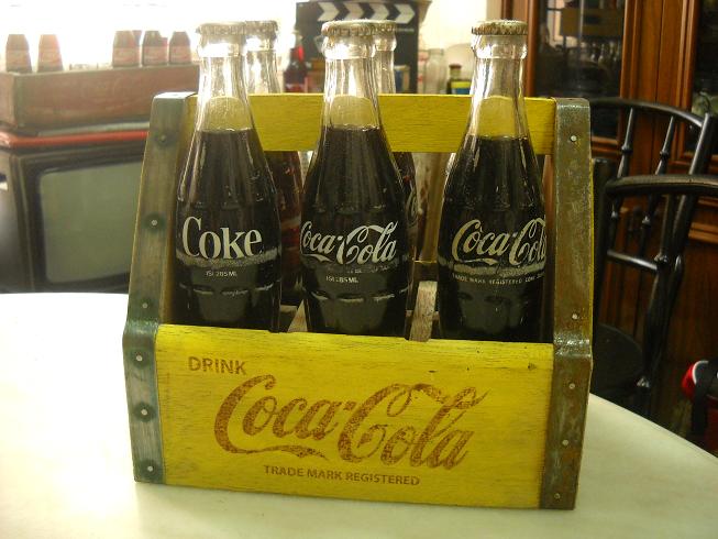 Putri Antiques Six Pack Bottle Crate Coca Cola