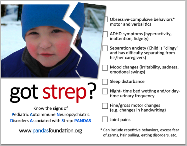 Pediatric Autoimmune Neuropsychiatric Disorder Associated with Strep