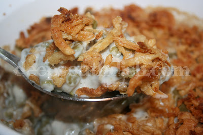 A traditional classic side dish for the holidays, it wouldn't be the same around our house if green bean casserole didn't show up.