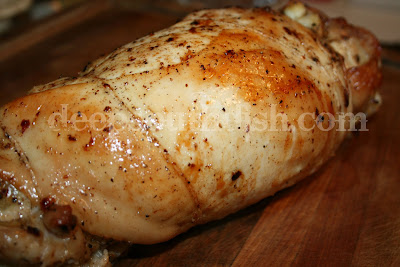 Bacon-Wrapped Roasted Stuffed Boneless Turkey Breast