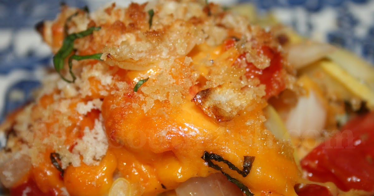 Deep South Dish Layered Squash and Tomato Casserole