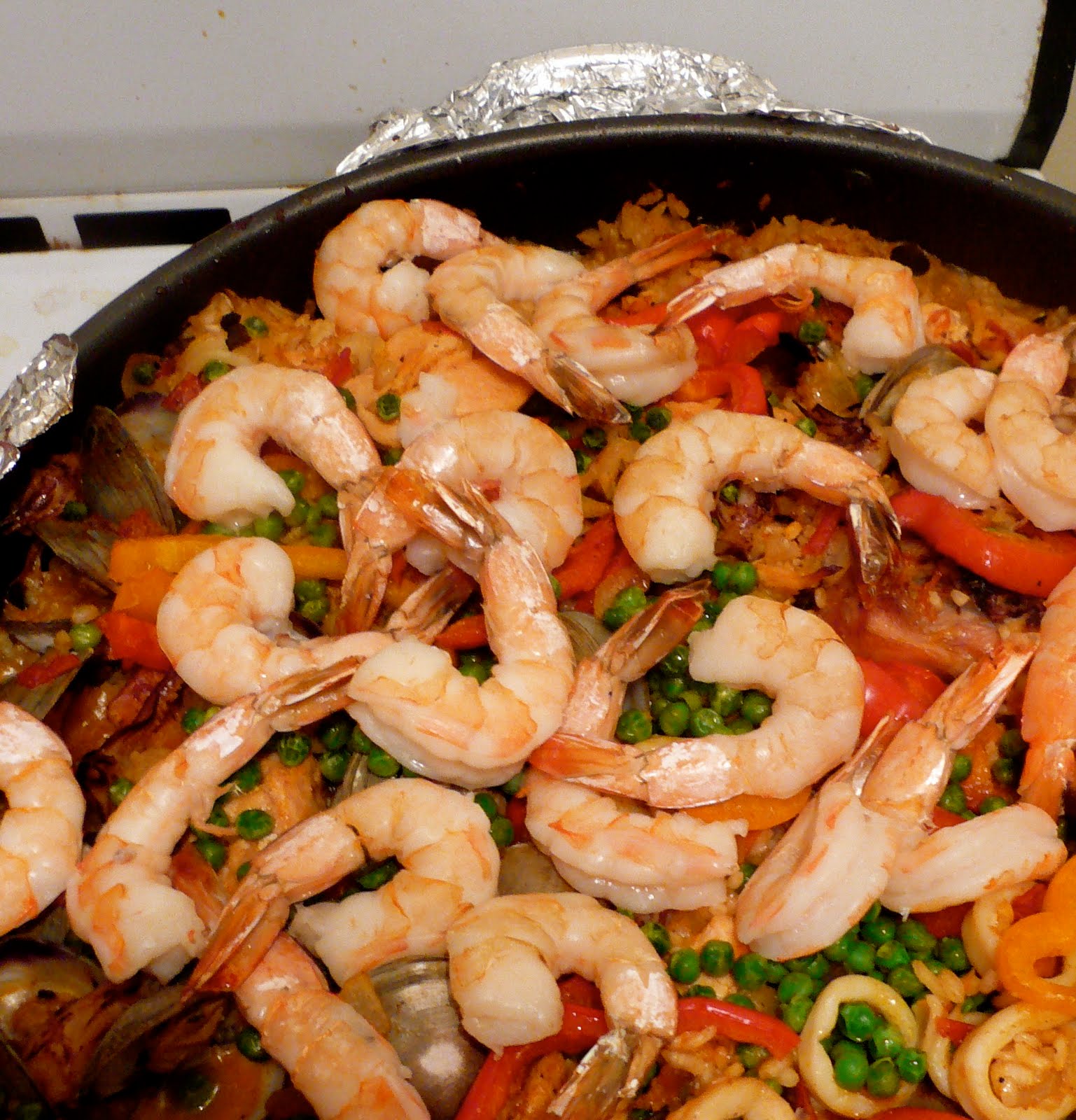 Bacon Concentrate: Seafood Paella (or Paella Valenciana), on the Grill!