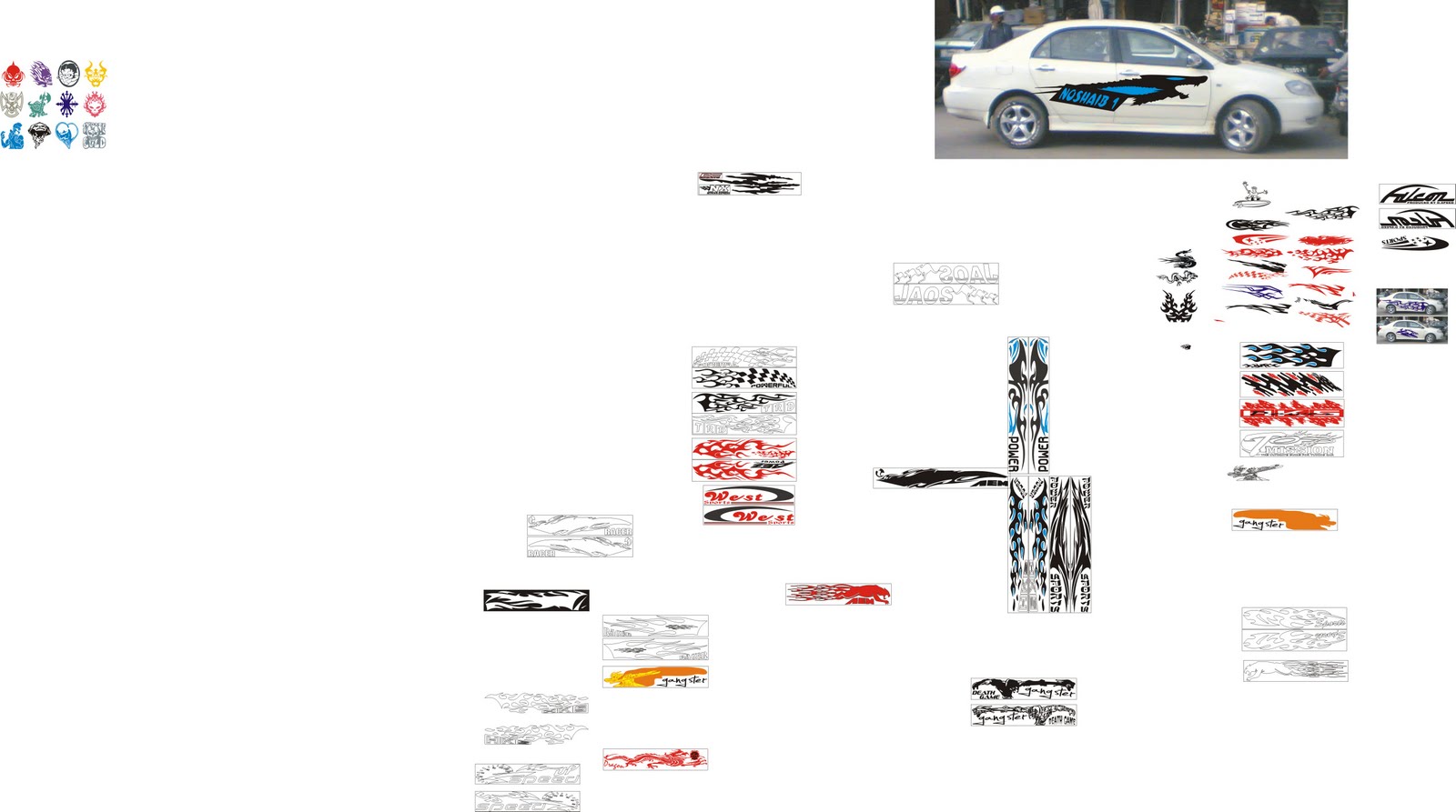 Bike Sticker Tattoo Skin Tatto car Tattoo