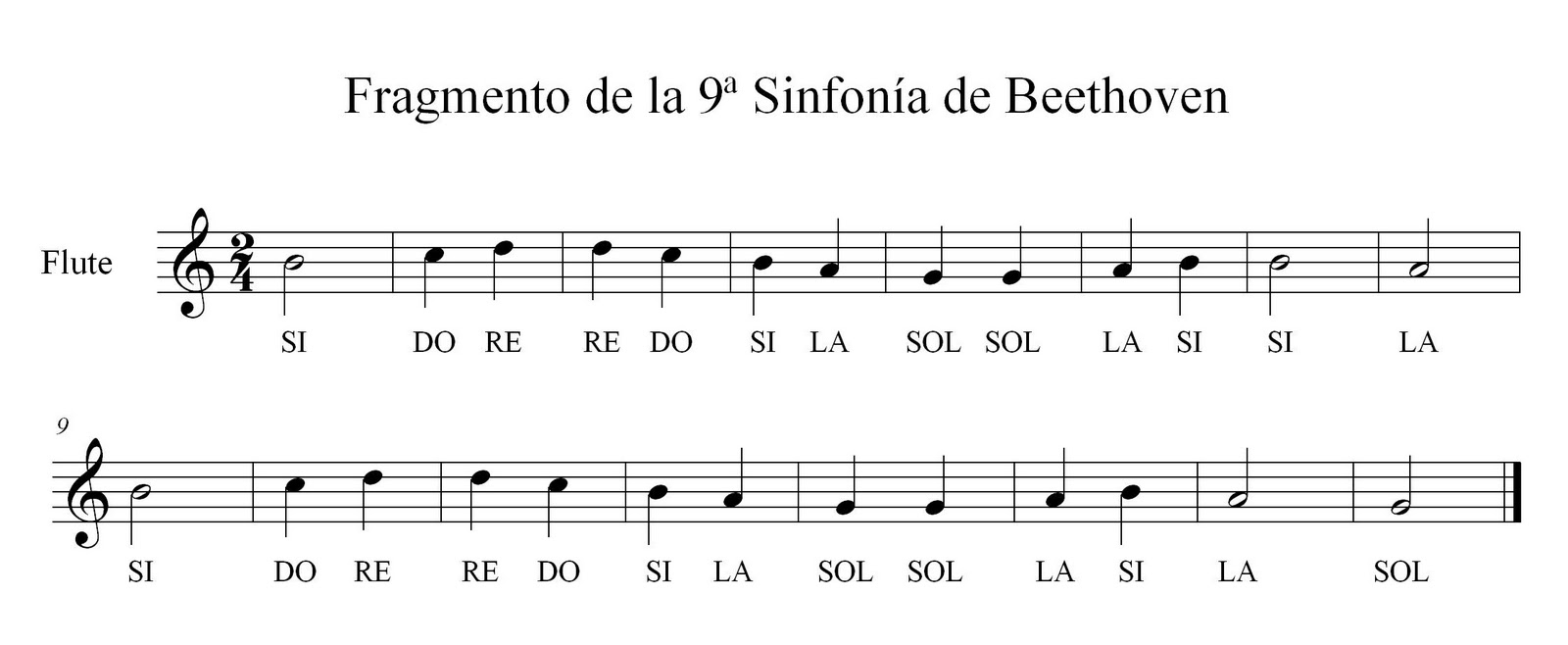 LA CLASE DE MÚSICA FRAGEMTNO DE LA 9ª SINFONÍA DE BEETHOVEN LA CLASE DE MÚSICA FRAGEMTNO DE LA 9ª SINFONÍA DE BEETHOVEN