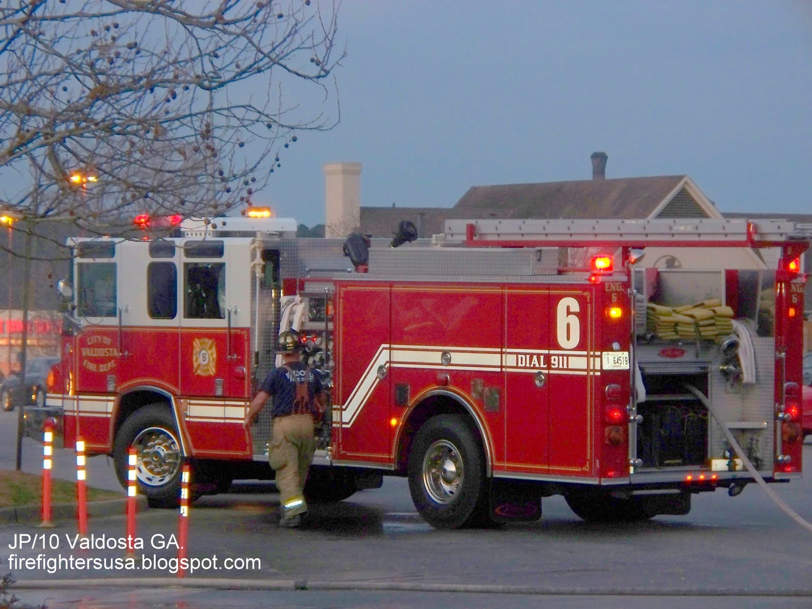 Fire Dept. Trucks GA. FL. AL. Rescue Station Firemen Volunteer