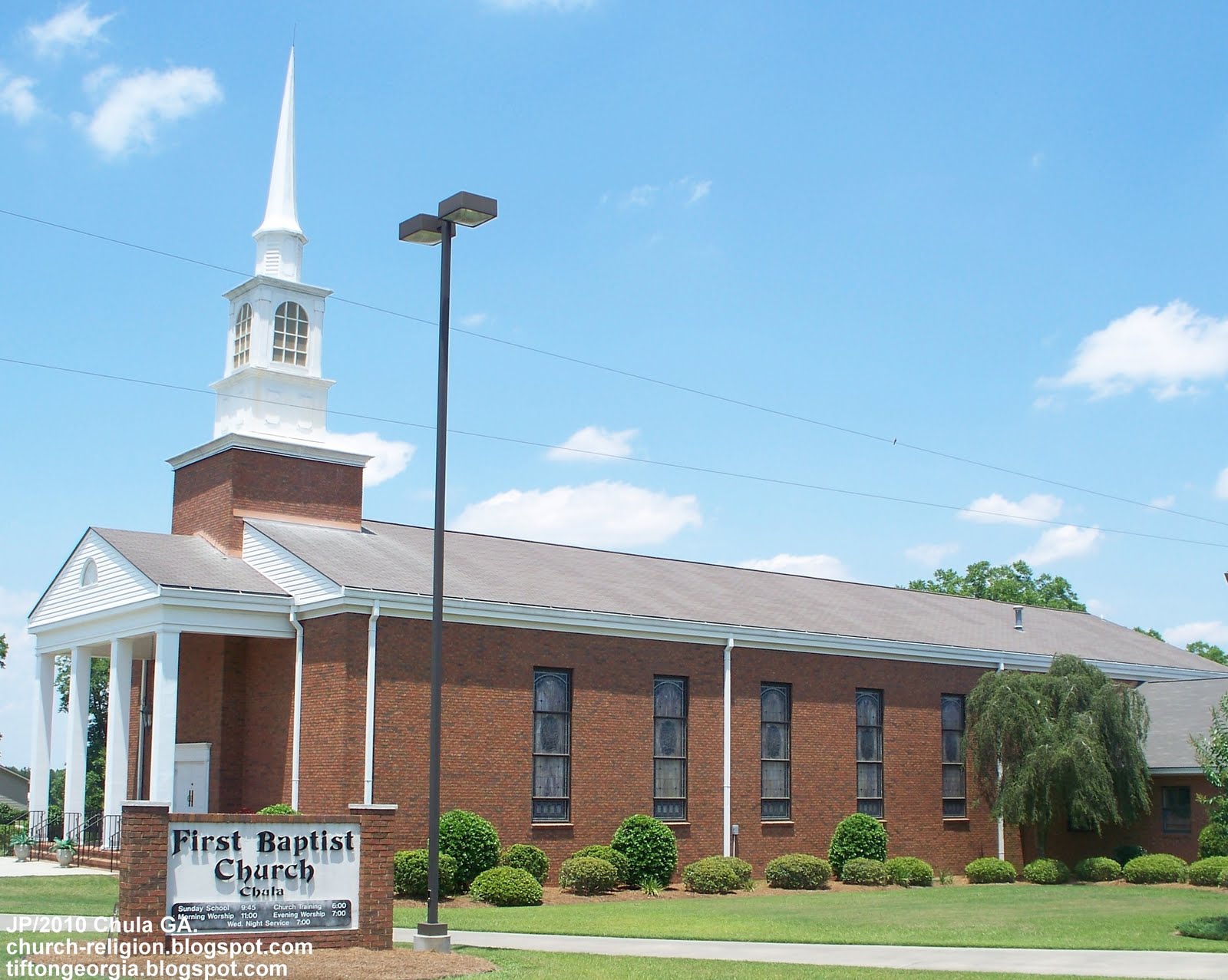 GA. FL. AL. CHURCH First Baptist Catholic Methodist Presbyterian