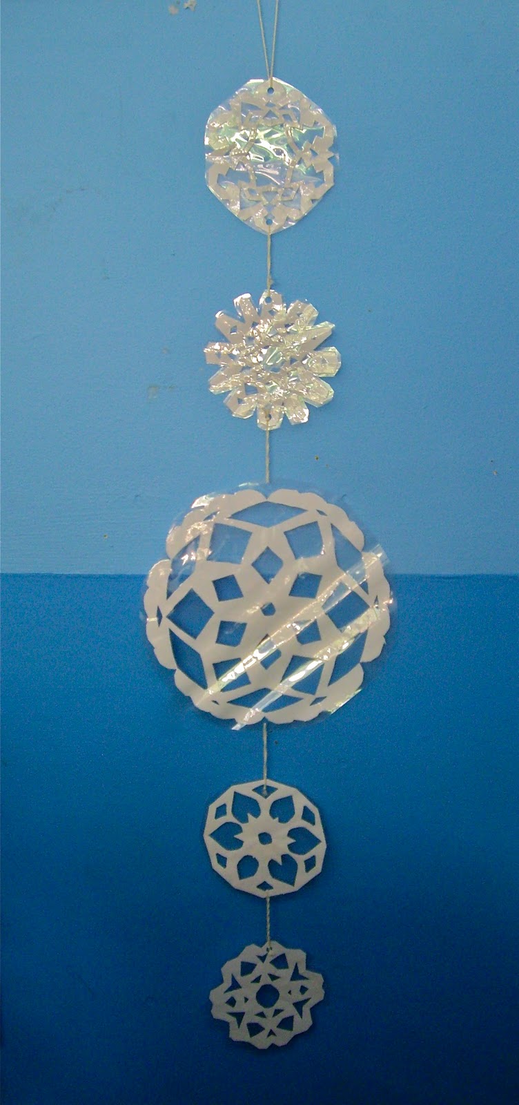 Use Your Coloured Pencils: Snowflake Mobiles