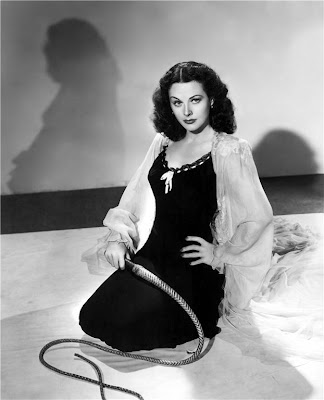 I'm not sure why Hedy Lamarr has this whip.