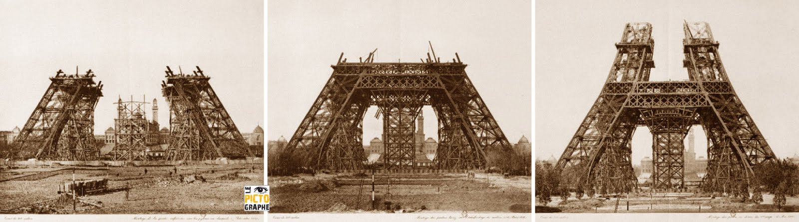 Le Pictographe: La construction de la tour Eiffel
