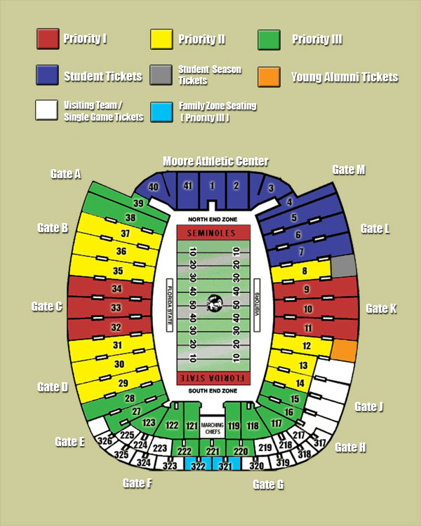 Fsu Football Stadium Seating Chart