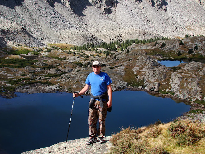 Robert above the Blue Lakes