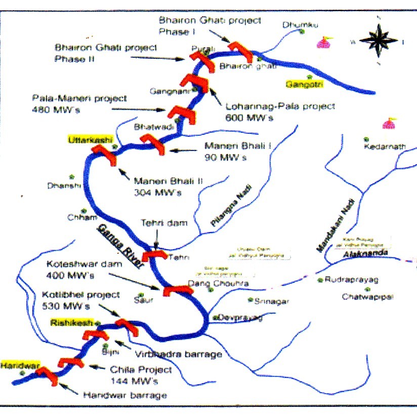 Nagarjuna Sagar Dam In India Map
