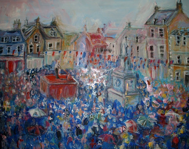 Selkirk Common Riding paintings by Shona Lenaghan available through shona@lindean.com