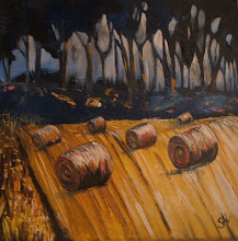 Acquired by D.G Lees. 'Harvest Morning.'