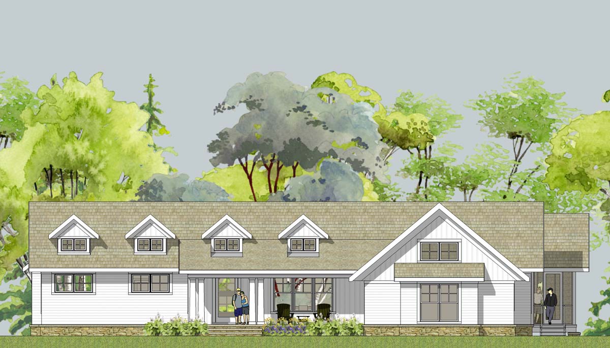Simply Elegant Home Designs Blog: New Unique Ranch Plan