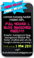 CONTEST NAK MENANG BLOG HEADER MAKEOVER!