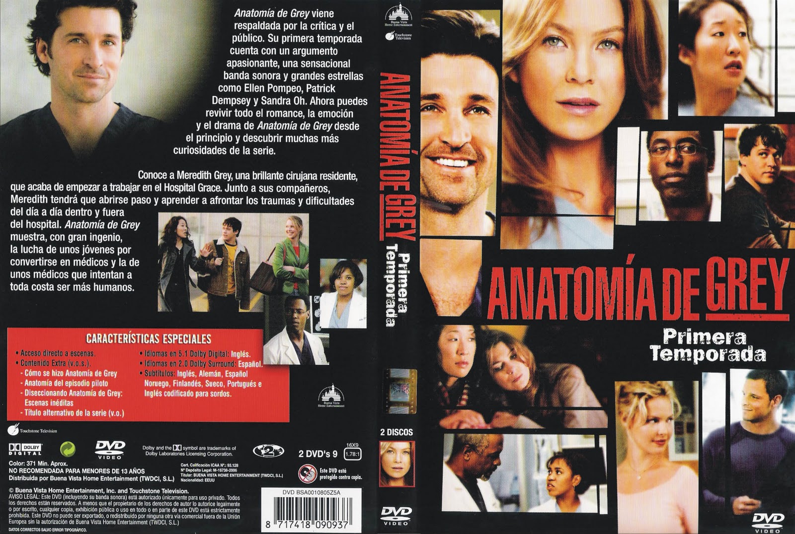 Películas Full, Series Full, Discos Etc Grey's Anatomy Temporada 1 Dvd Full