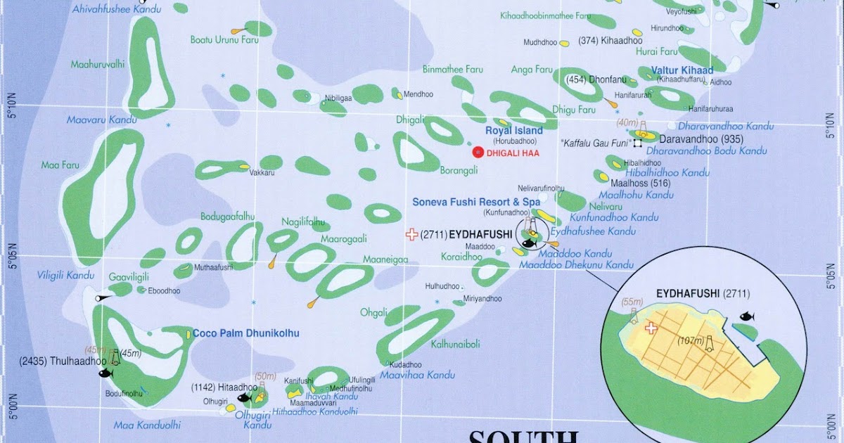 :: Maps of Maldives ::: Map - 7, Baa Atoll
