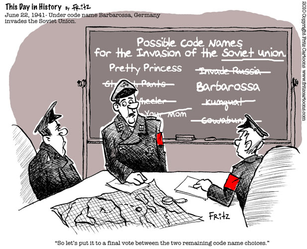 This Day in History Comic by Fritz This Day in History June 22, 1941