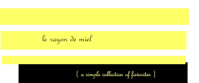 le rayon de miel