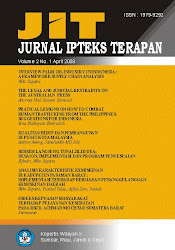 JURNAL IPTEKS TERAPAN
