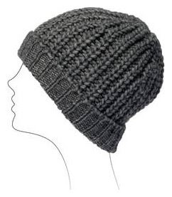 Bonnet femme en côte anglaise au tricot 