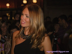 Francesco Totti's wife Ilary Blasi Hosts Vogue Fashion Night Out at the Swarovski boutique.