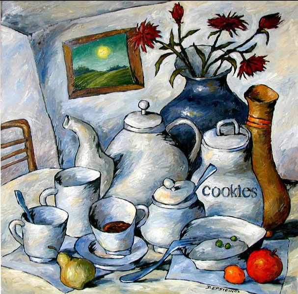 Paintings: Still life in the kitchen