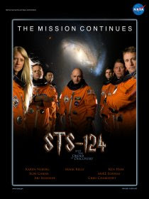 Poster NASA della missione Shuttle STS-124