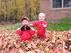 Fun in the fall leaves