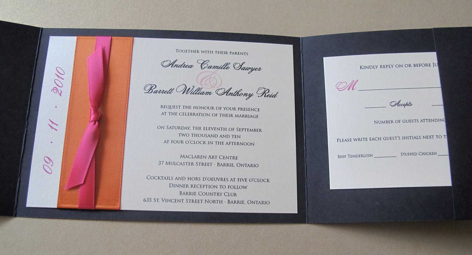 Ingledew Invites Toronto Wedding Invitations